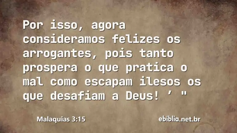 Malaquias 3:15