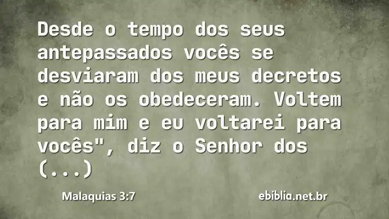 Malaquias 3:7