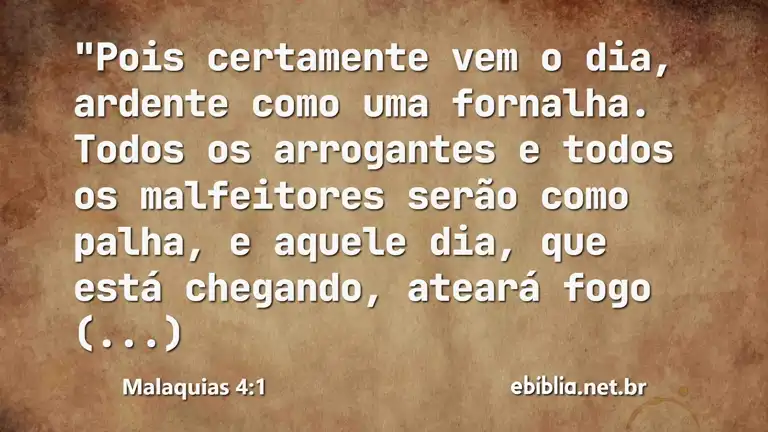 Malaquias 4:1