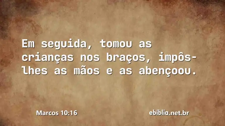 Marcos 10:16