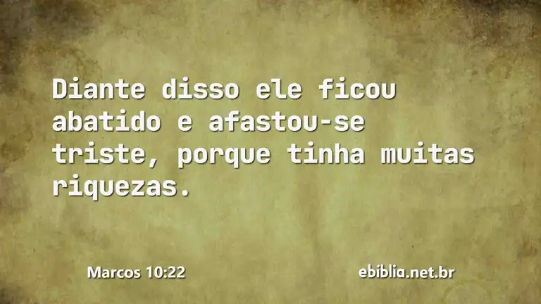 Marcos 10:22