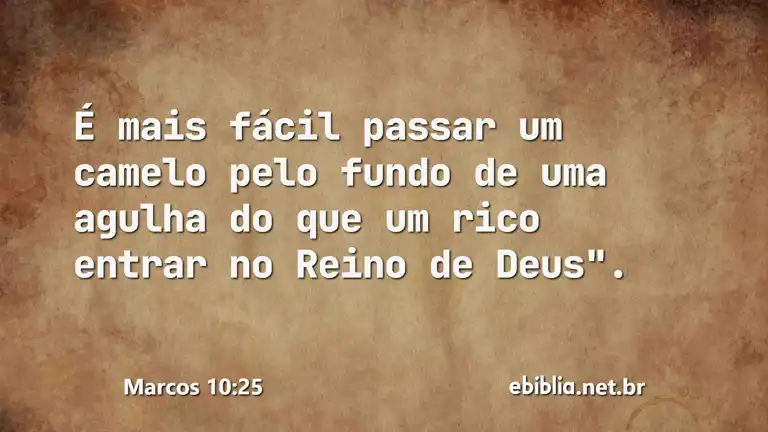 Marcos 10:25