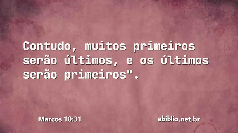 Marcos 10:31