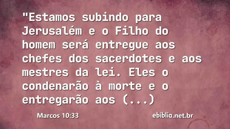 Marcos 10:33