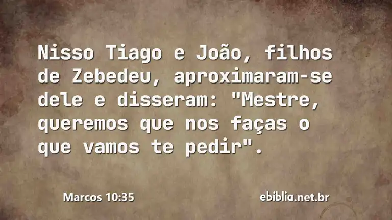 Marcos 10:35