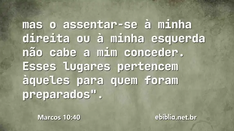 Marcos 10:40