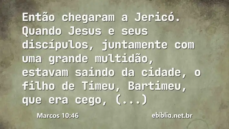 Marcos 10:46