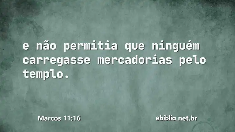 Marcos 11:16