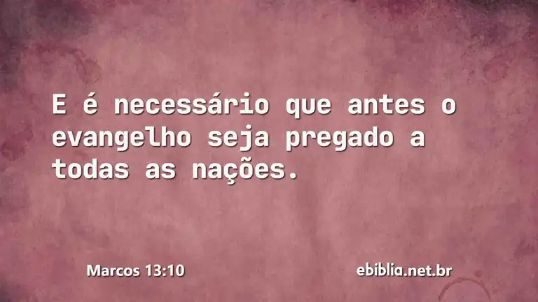 Marcos 13:10