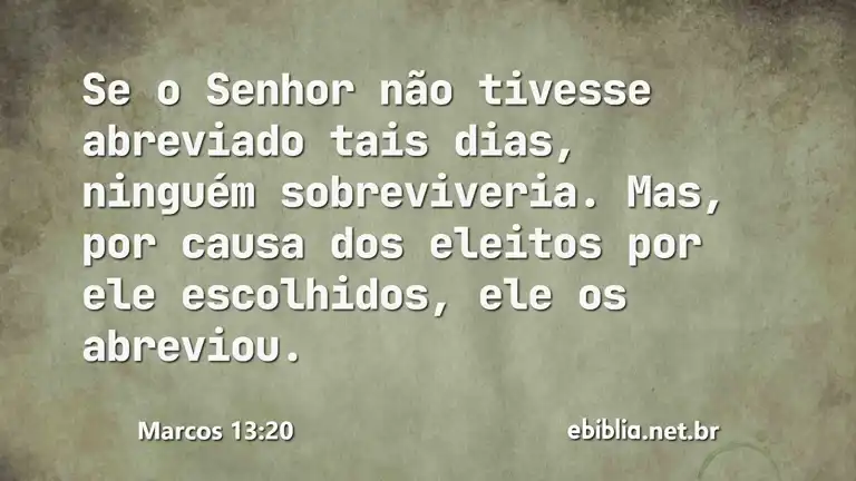 Marcos 13:20