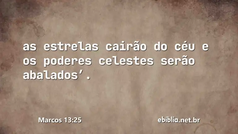 Marcos 13:25