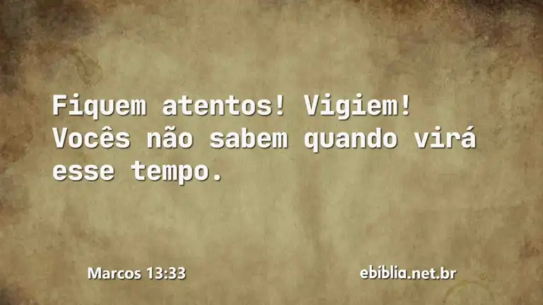 Marcos 13:33