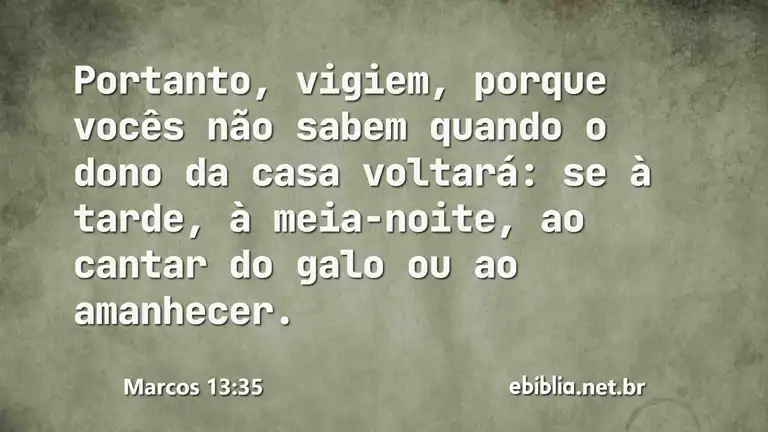 Marcos 13:35