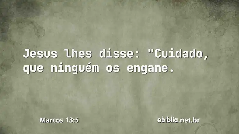 Marcos 13:5