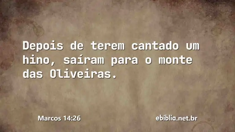 Marcos 14:26