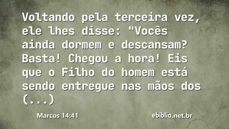 Marcos 14:41