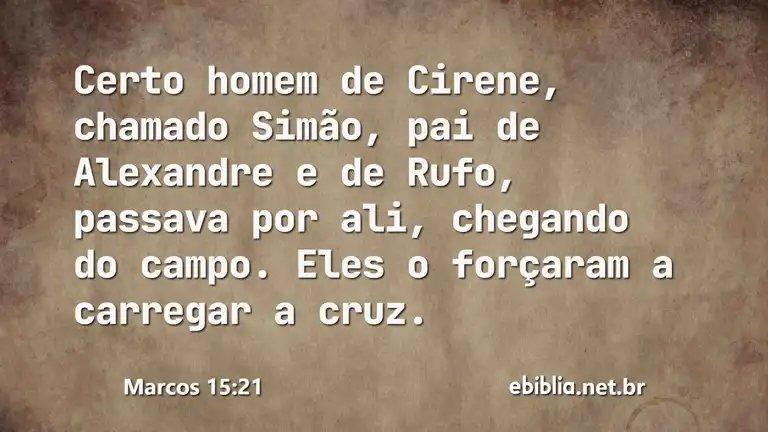 Marcos 15:21