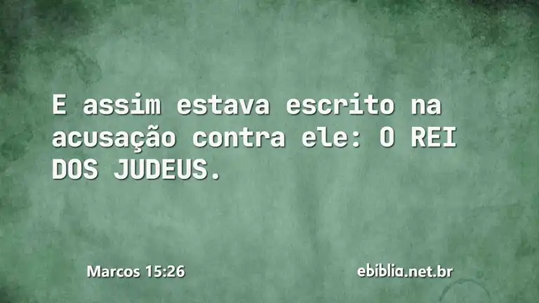 Marcos 15:26