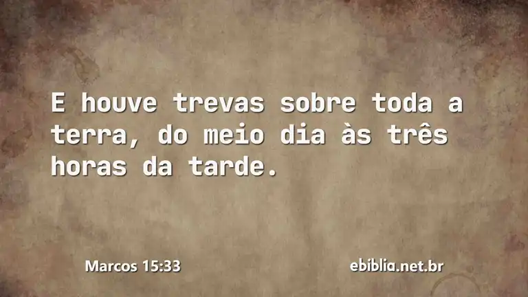 Marcos 15:33