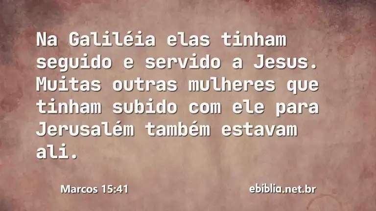 Marcos 15:41