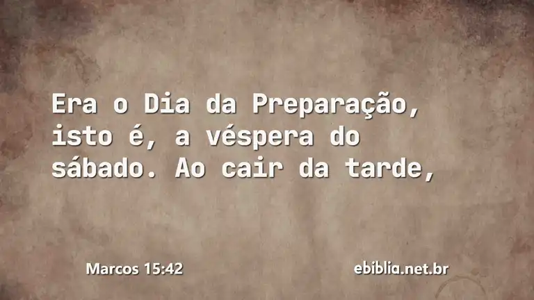 Marcos 15:42