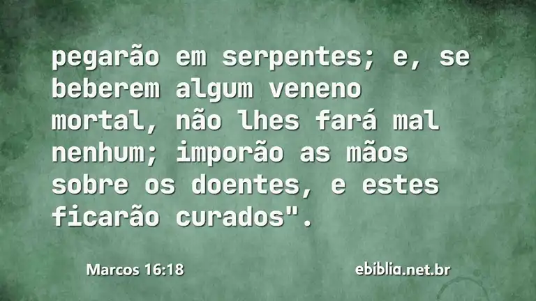 Marcos 16:18