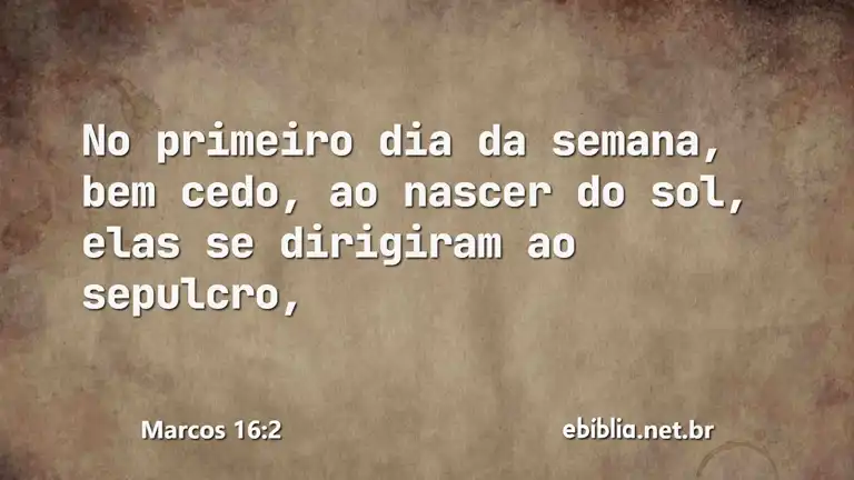 Marcos 16:2