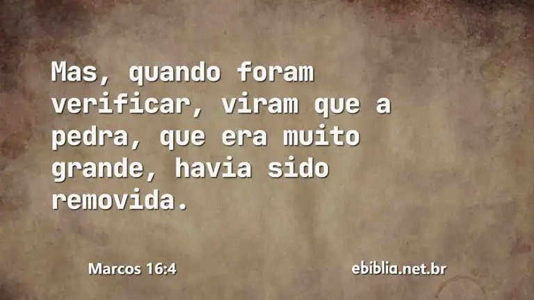 Marcos 16:4