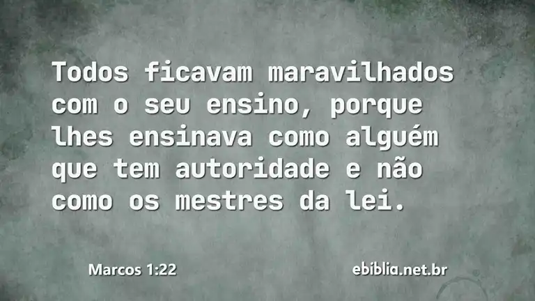 Marcos 1:22