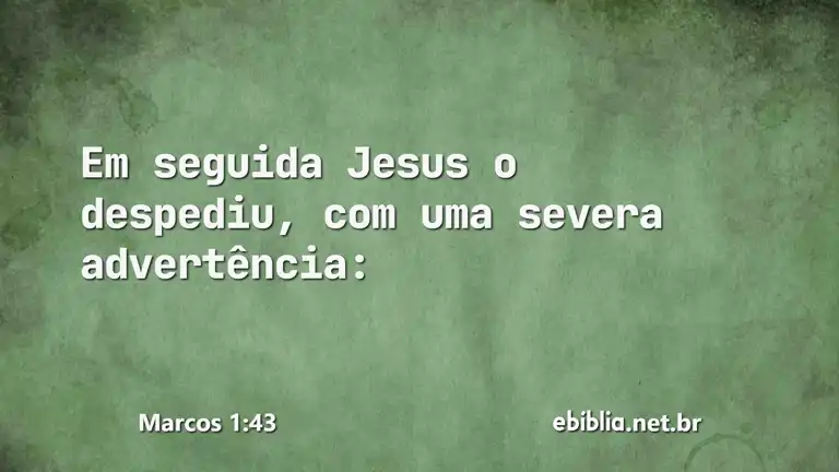 Marcos 1:43