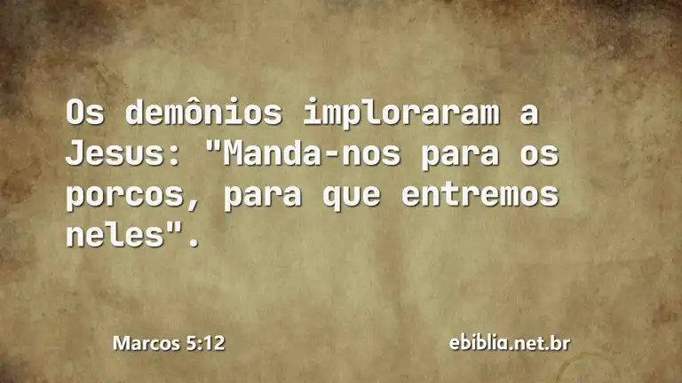 Marcos 5:12