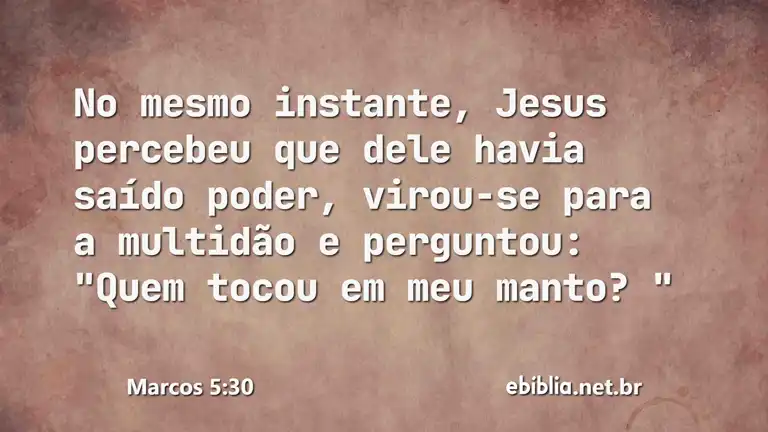 Marcos 5:30