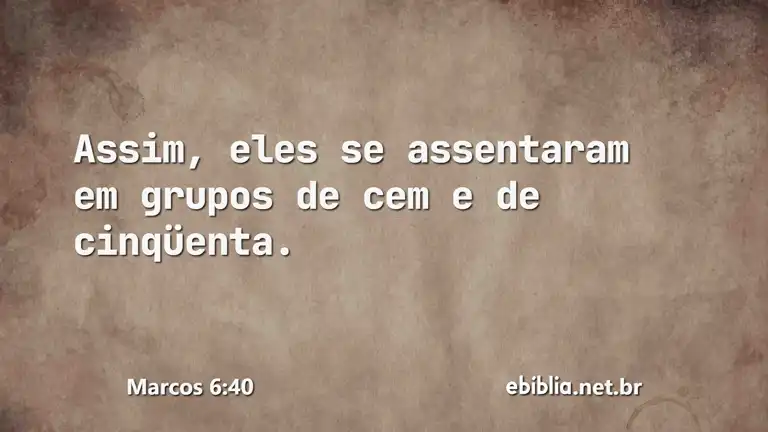 Marcos 6:40