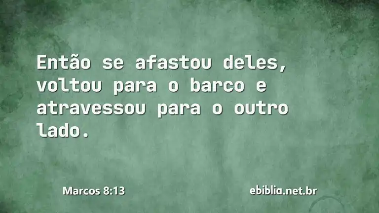 Marcos 8:13