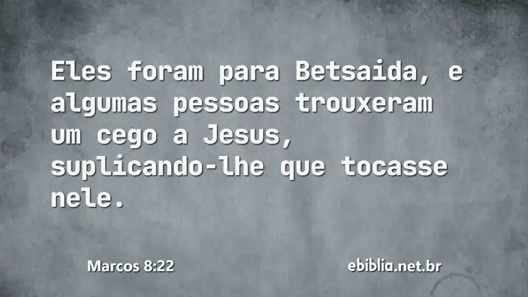 Marcos 8:22