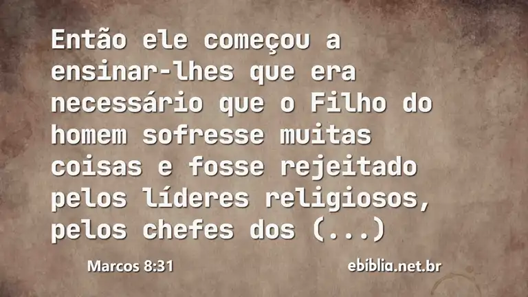 Marcos 8:31