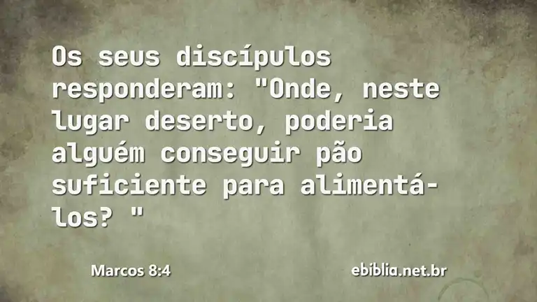 Marcos 8:4