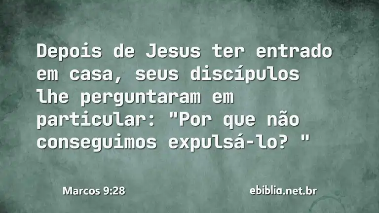 Marcos 9:28