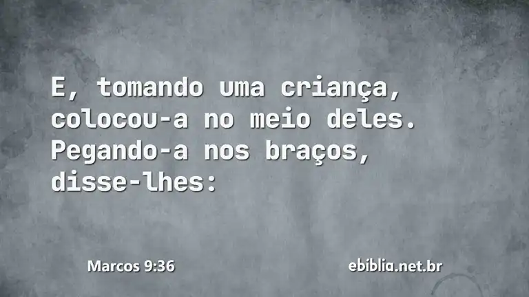 Marcos 9:36