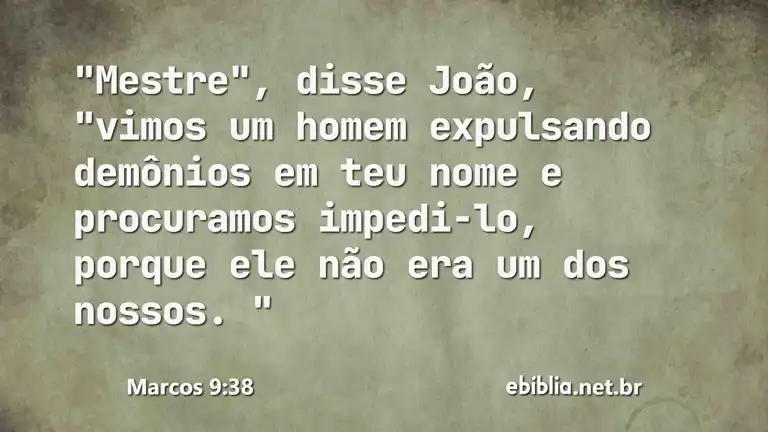 Marcos 9:38