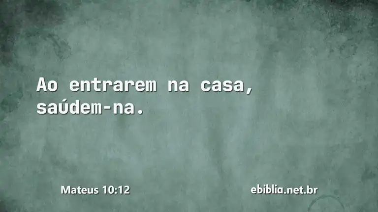 Mateus 10:12