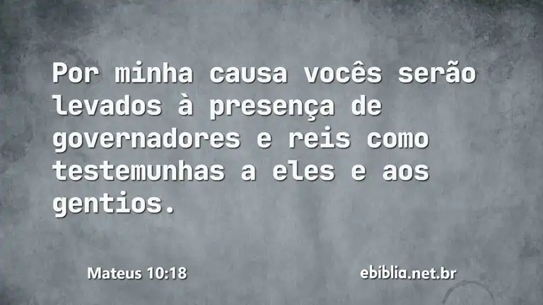 Mateus 10:18