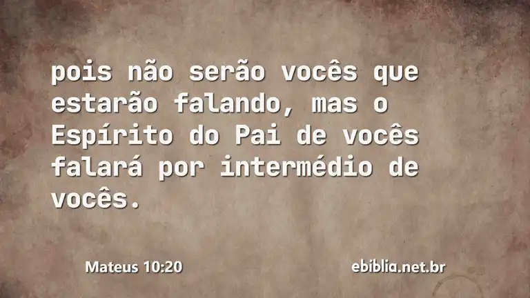 Mateus 10:20