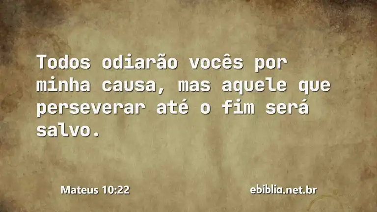 Mateus 10:22