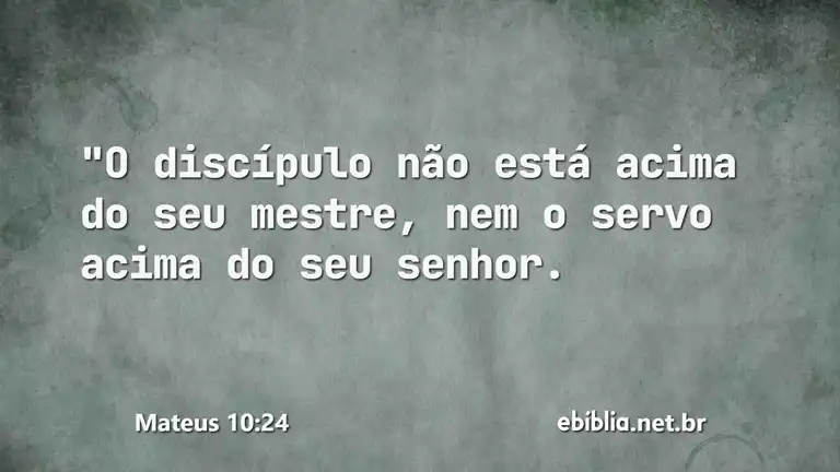 Mateus 10:24