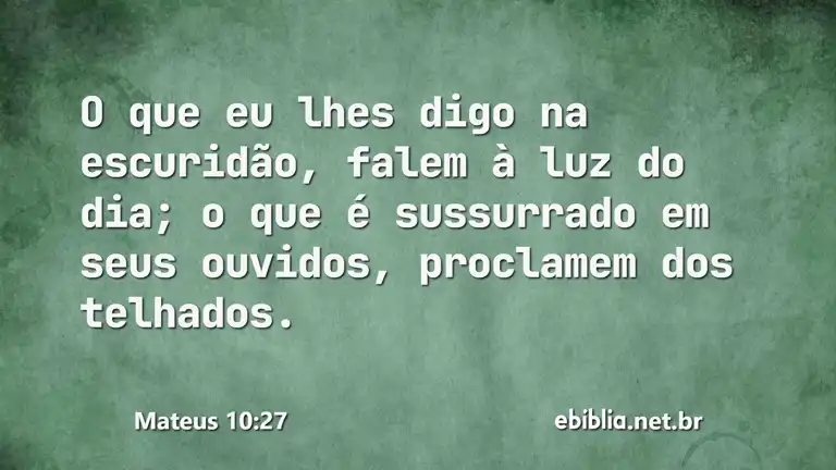 Mateus 10:27