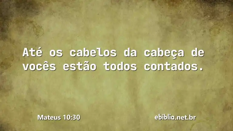 Mateus 10:30