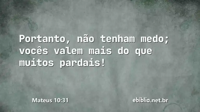 Mateus 10:31