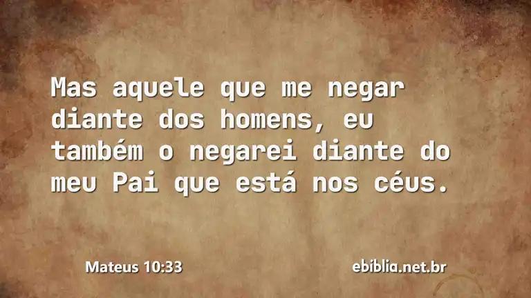 Mateus 10:33