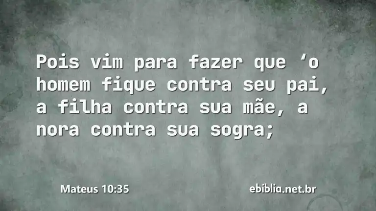 Mateus 10:35